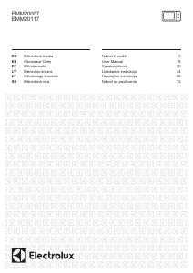 Rokasgrāmata Electrolux EMM20007OX Mikroviļņu krāsns