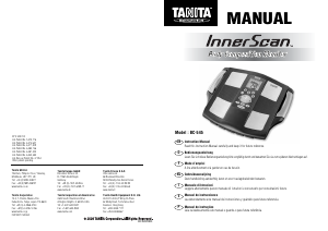 Manual Tanita BC-545 InnerScan Balança