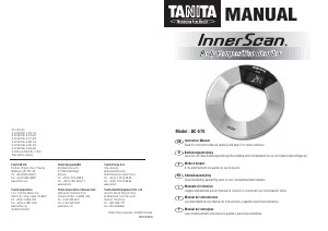 Handleiding Tanita BC-570 InnerScan Weegschaal