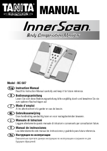 Manuale Tanita BC-587 InnerScan Bilancia