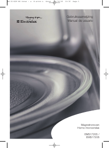 Manual de uso Electrolux EMS17205U Microondas