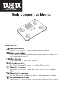 Mode d’emploi Tanita BC-731 Pèse-personne