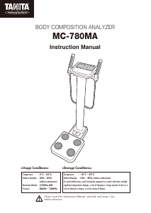 Handleiding Tanita MC-780MA Weegschaal