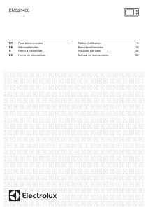 Manuale Electrolux EMS21400S Microonde