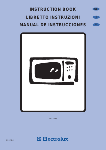 Manual de uso Electrolux EMS2485B Microondas