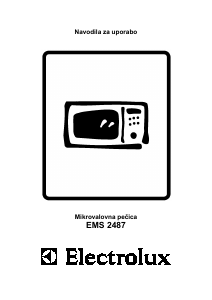 Priročnik Electrolux EMS2487X Mikrovalovna pečica