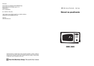 Návod Electrolux EMS2685K Mikrovlnná rúra