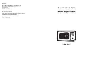 Návod Electrolux EMS2688X Mikrovlnná rúra