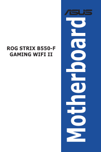 Handleiding Asus ROG STRIX B550-F GAMING WIFI II Moederbord