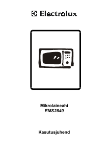 Kasutusjuhend Electrolux EMS2840S Mikrolaineahi