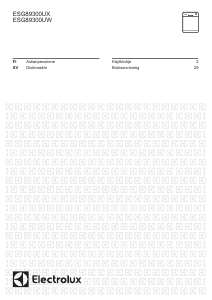 Bruksanvisning Electrolux ESG89300UX Diskmaskin