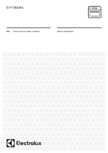 Mode d’emploi Electrolux EVY7800AAX Micro-onde