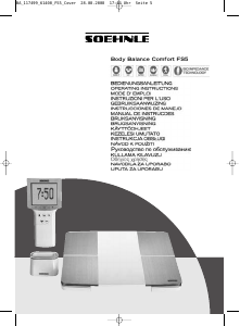 Manual de uso Soehnle Body Balance Comfort FS5 Báscula
