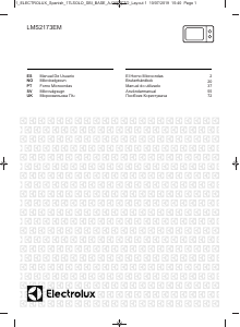 Manual Electrolux LMS2173EMW Micro-onda