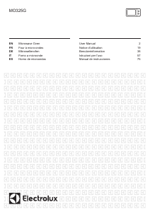 Manual de uso Electrolux MO325GXE Microondas