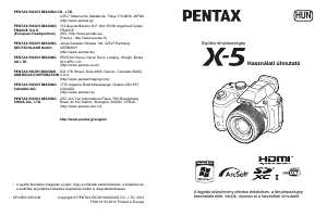 Használati útmutató Pentax X-5 Digitális fényképezőgép