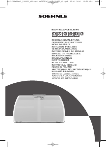 Kullanım kılavuzu Soehnle Body Balance Slim F5 Banyo tartısı