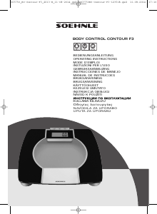 Manuale Soehnle Body Control Contour F3 Bilancia