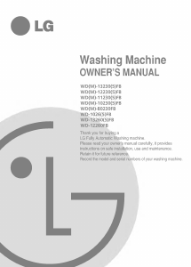 Manual LG WD-13235FB Washing Machine