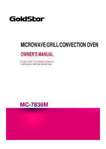 Manual Goldstar MC-7836M Microwave