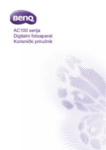 Priručnik BenQ AC100 Digitalni fotoaparat