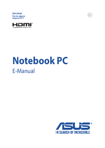 Brugsanvisning Asus K456UQ Bærbar computer