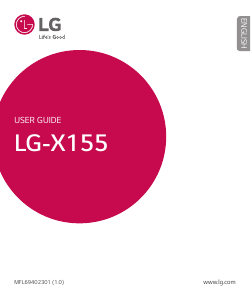 Manual LG X155 Mobile Phone