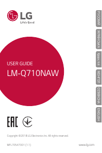 Manual LG LM-Q710NAW Mobile Phone