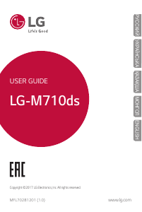 Manual LG M710ds Mobile Phone
