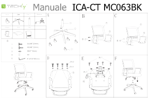 Manual Techly ICA-CT MC063BK Office Chair