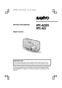 Handleiding Sanyo VPC-AZ3 Digitale camera