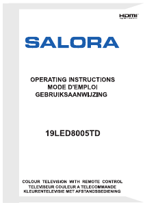 Handleiding Salora 19LED8005TD LED televisie