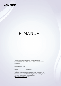 Manual Samsung UE65TU8570U LED Television