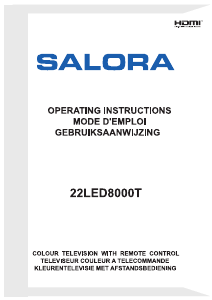 Handleiding Salora 22LED8000T LED televisie
