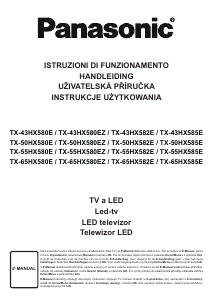 Manuale Panasonic TX-50HX580EZ LED televisore