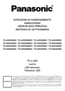 Handleiding Panasonic TX-55HX580EZ LED televisie