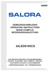 Handleiding Salora 24LED8100CS LED televisie