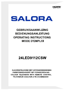 Handleiding Salora 24LED9112CSW LED televisie