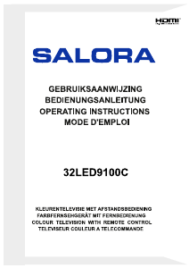 Mode d’emploi Salora 32LED9100C Téléviseur LED