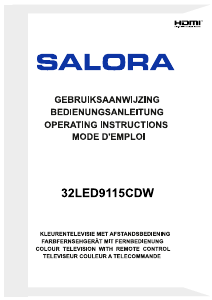 Handleiding Salora 32LED9115CDW LED televisie
