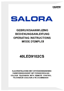 Handleiding Salora 40LED9102CS LED televisie