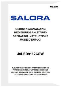Handleiding Salora 40LED9112CSW LED televisie