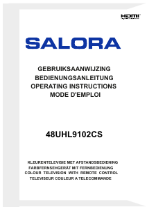Handleiding Salora 48UHL9102CS LED televisie