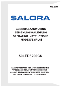 Handleiding Salora 50LED8200CS LED televisie