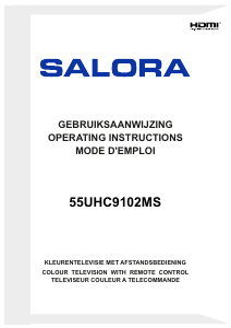 Handleiding Salora 55UHC9102MS LED televisie
