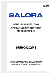 Handleiding Salora 55UHC9202MS LED televisie