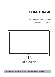 Handleiding Salora LED1940DVX LED televisie