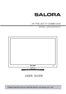 Mode d’emploi Salora LED2440FHDVX Téléviseur LED