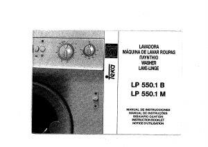 Manual de uso Teka LP 550.1 M Lavadora
