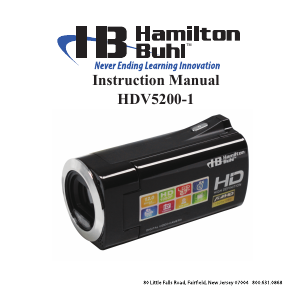 Manual Hamilton Buhl HDV5200-1 Camcorder